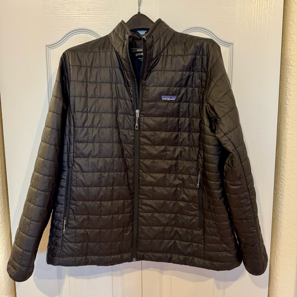 Patagonia Black Nano Puff Quilted Jacket, Women’s XXL